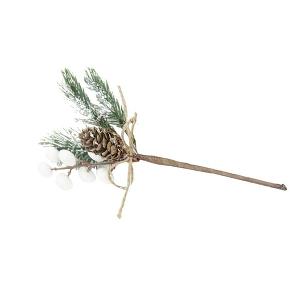 Naiovety Flor de simulación, rama de pino, planta, flores artificiales, decoración, ramos hechos a mano, accesorios DIY, suministros de Kits de decoración para fiestas
