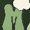 Military Green, variant on Mama's Lucky Charm, Retro Groovy Wavy Text St. Patrick's Day Art Merch Gift, Black T-Shirt, Medium