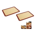 thumbnail image 1 of Alfombrilla de silicona para hornear macarons, pizza y galletas, color rojo, 30 cm x 40 cm, 1 of 1