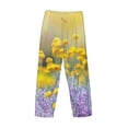 thumbnail image 3 of Lsque Flowers And Butterflies Print Men's Pajama Pants, Lounge Pant - Comfortable Home Wear,Elastic Waistband, Stylish Design-Large, 3 of 9