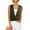 Army Green, variant on Womens Summer Casual Sleeveless Hide Belly Fat Banded Bottom Wrap Tops T-Shirts M Blue