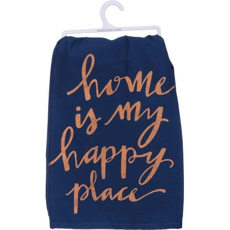 Home Is My Happy Place Dish Towel (Best Place Sell My China Dishes)