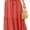 10Orange, variant on Cueply Women's Plus Size Casual High Waist Tie Front Long Skirts with Pockets Flowy Summer Pleated Tiered Elastic Skirt
