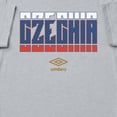 thumbnail image 2 of Umbro Men's Czechia Stacked Soccer T Shirt (Grey Heather, S-XXXL), 2 of 4