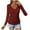 Wine, variant on Diufon Women's Long Sleeve Shirts Spring Fall Soft Ruched Long Sleeve V Neck Tops Casual Basic Bottom Blouses