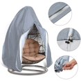 thumbnail image 3 of Cubierta colgante para silla de huevo, impermeable, a prueba de polvo, para exteriores, con cremallera, 210D, tela Oxford, veranda, jardín, césped, silla, protector, accesorio para muebles, 230 x 200 JAMW Sencillez, 3 of 5