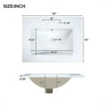 thumbnail image 5 of Furvclv 24'' Bathroom Vanity With Top Sink, Modern Bathroom Storage Cabinet With Flip Drawer & Soft-close Doors, Freestanding Single Sink Bathroom Vanity For Home Bathroom, 5 of 9
