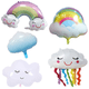 thumbnail image 5 of Nubes de arcoíris, nubes blancas, puente de arcoíris, globo de papel de aluminio, dibujos animados, nubes lindas, meteorito, bola de decoración para fiesta, 5 of 5