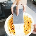 thumbnail image 4 of Dishwashing Sponge Under 5 ! Kadlawus Double Sided Kitchen Cleaning Brush Wave Shaped Magic Eraser Non Scratch Scrub Sponge for Pots Pans Dishes Household, 4 of 8