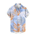 thumbnail image 4 of Jjayotai George Shirts for Men Short Sleeve, Mens Casual Fashion Floral Printed Button Turndown Collar Blouse Shirt with Pocket, Hawaiian Shirt, 4 of 6