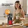 thumbnail image 4 of Single Serve Coffee Maker Machine for K-Cup and Ground Coffee, 6 to 12 oz. Brew Sizes, Fast Brew Single Cup Coffee Machine with Descaling Reminder and Water Window, Perfect for Small Spaces, Black, 4 of 7