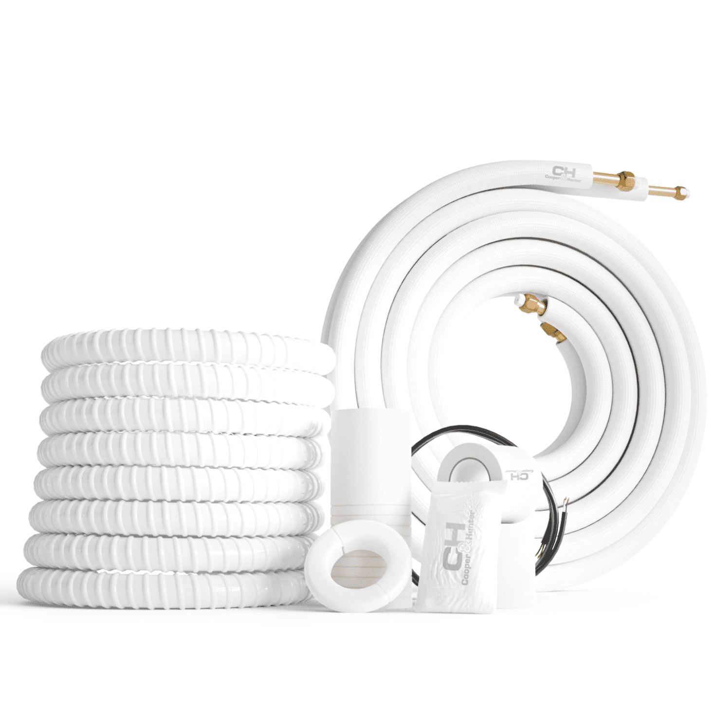 Cooper & Hunter 6000 BTU 115V Wall Mounted Mini Split Heat Pump Air Conditioner With 16ft Kit Cover 250 Sq Ft WiFi