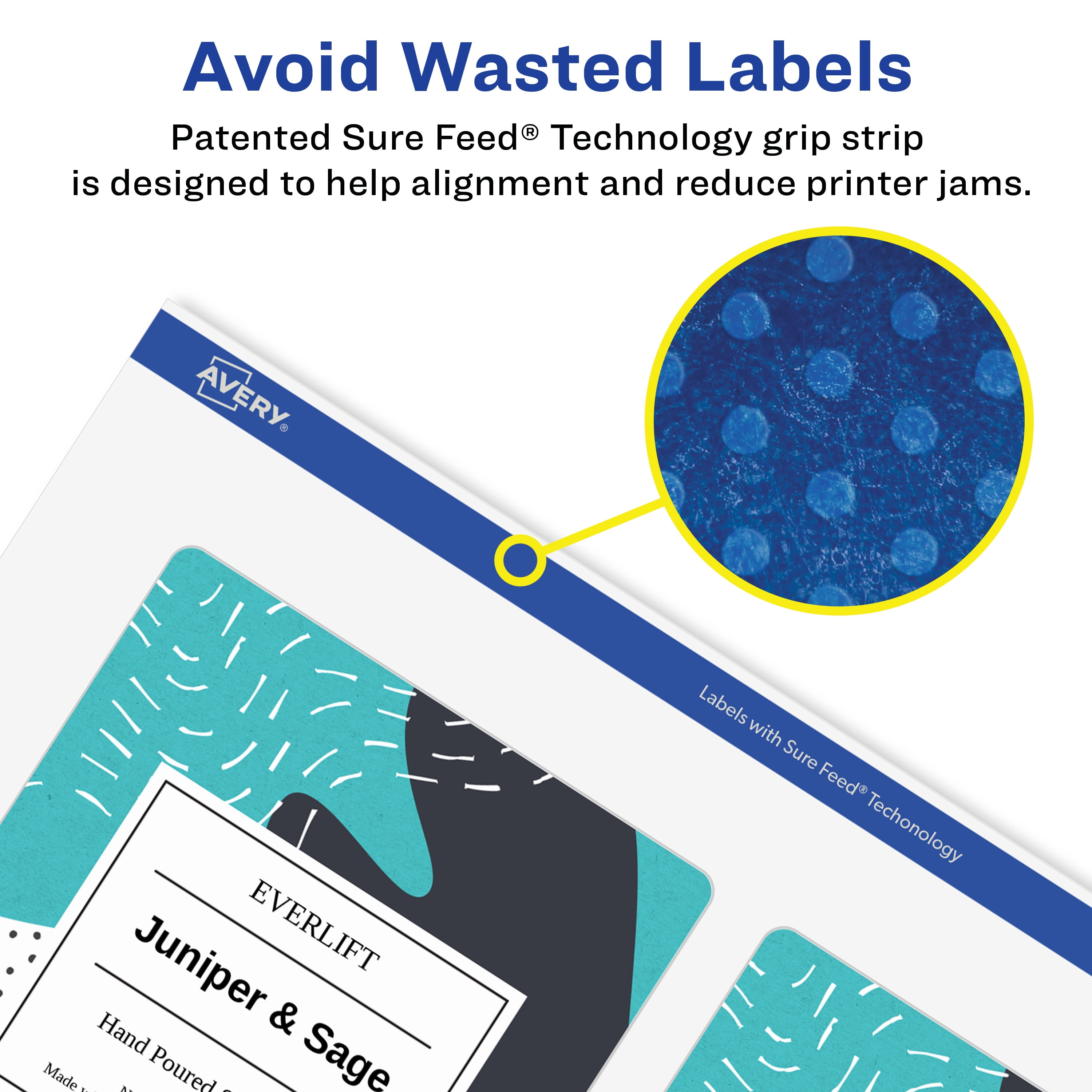 Avery Glossy Clear Rectangle Labels, 4" x 3", 200 Labels