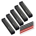 thumbnail image 1 of Bloque de terminales LANNMXG 10 piezas 12 posiciones Doble fila 600v 15a, 1 of 5