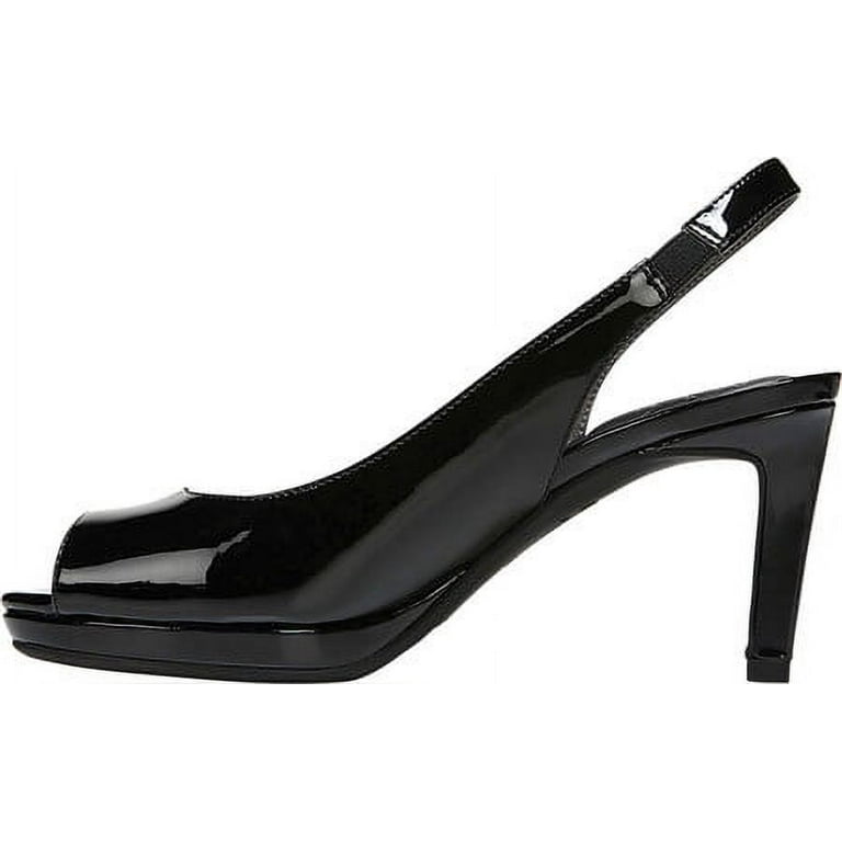 Lifestride peep toe slingback heels sale