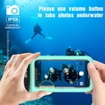 thumbnail image 2 of JOTO Waterproof Case Universal Phone Holder Pouch, Underwater Cellphone Dry Bag Compatible with iPhone 13 Pro 12 11 Pro Max XS XR X 8 7 6S, Galaxy S21 S20 S10 Note Pixel Up to 7.0" -2 Pack,Green, 2 of 7
