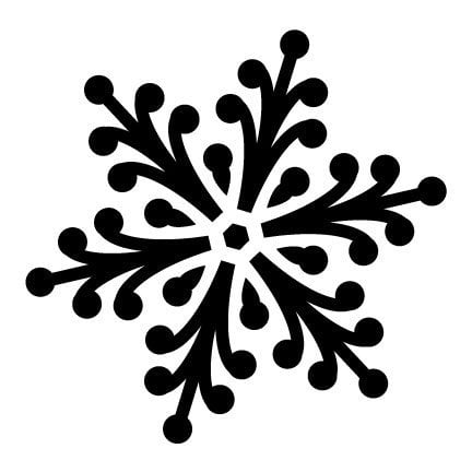 Snowflake Stencil by StudioR12 Jeweled Winter Art - Reusable Mylar Template  Painting, Chalk, Mixed Media Use for Journaling, DIY Home Decor - STCL951  SELECT SIZE 18 x 18 