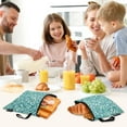 thumbnail image 7 of Haosy 3 Pack Reusable Ziploc Bags BPA Free Healthy Food Storage Bag Leakproof Sandwich Snack Freezer Bags Plant and Leaves, 7 of 7