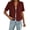 Wine, variant on Qiopertar Blazer for Women Short Sleeve Button Down Collar Casual Lightweight Soft Slim Business Work Jacket Solid Summer Suit Jacket Coffee L