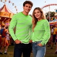 thumbnail image 2 of CONZONE Carnival Men's T-Shirts Short Sleeve T Shirts for Men Casual Crew Neck Striped Lightweight Tees Soft Cozy Athletic Tops, 2 of 7