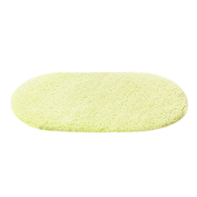 Oval Floor Mat, Absorbent Non-Slip Bathroom Rug for Living Room, Bedroom, Entryway, 50x80cm Soft Microfiber Foam Mat, Machine Washable, Decorative Bath Rug, Ideal for High-Traffic Areas