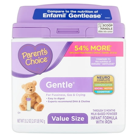 Parent's Choice Gentle Infant Formula with Iron, 33.2 oz