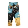 thumbnail image 6 of Fotbe Whimsical Cartoon Cow Women's Pajama Pants,Sleepwear Pants,Pj Bottoms Drawstring And Pockets-, 6 of 7