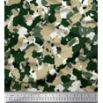 thumbnail image 1 of Soimoi Japan Crepe Satin Fabric Two Tone With White Camouflage Print Fabric by Yard 42 Inch Wide, 1 of 1