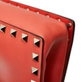 thumbnail image 6 of Pre-Owned Valentino Studded Chain Shoulder Bag in Orange Leather for Women, 6 of 12