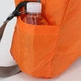thumbnail image 4 of Lightweight Foldable Gym Duffle Bag with Separate Shoe Compartment Water Bottle Pocket Detachable Strap for Travel Sports Weekend Trip,Orange, 4 of 8
