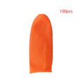 thumbnail image 3 of QualitChoice 100pcs Non -slip Fingertip Gloves Latex Orange Waterproof Breathable Anti -static Fingertip Gloves 2Set, 3 of 6