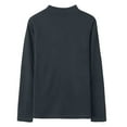 thumbnail image 3 of Amzcrzy Sudadera Para Hombre, Informal, A La Moda, De Color Sólido, Cálida, De Punto, De Manga Larga, Con Cuello Redondo, Gris Oscuro, L, 3 of 4
