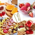 thumbnail image 3 of ZWHong 40 Pieces Mini Bamboo Disposable Tongs for food 4 Inch Bamboo Toast Tongs Disposable Mini Braces Wooden Cooking Braces for charcuterie Cooking Toast Bread Pickles Tea Supplies, 3 of 5