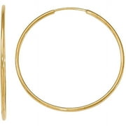 Primal Gold 10 Karat Yellow Gold Endless Tube Hoop Earrings