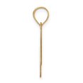 thumbnail image 2 of Diamond2Deal 14K Or Jaune Lettre Bubble avec Pendentif Initial pour Femmes, 2 of 6