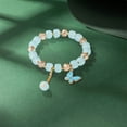 TISUDYE 2024 New Imitation Jade Butterfly Glass Bracelet Children's