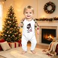 thumbnail image 2 of Family Christmas Pajamas Matching Sets Cute Xmas Red Wine Glass Crewneck Raglan Tops with Pants Matching Holiday Loungewear Sleepwear Sets, 2 of 5