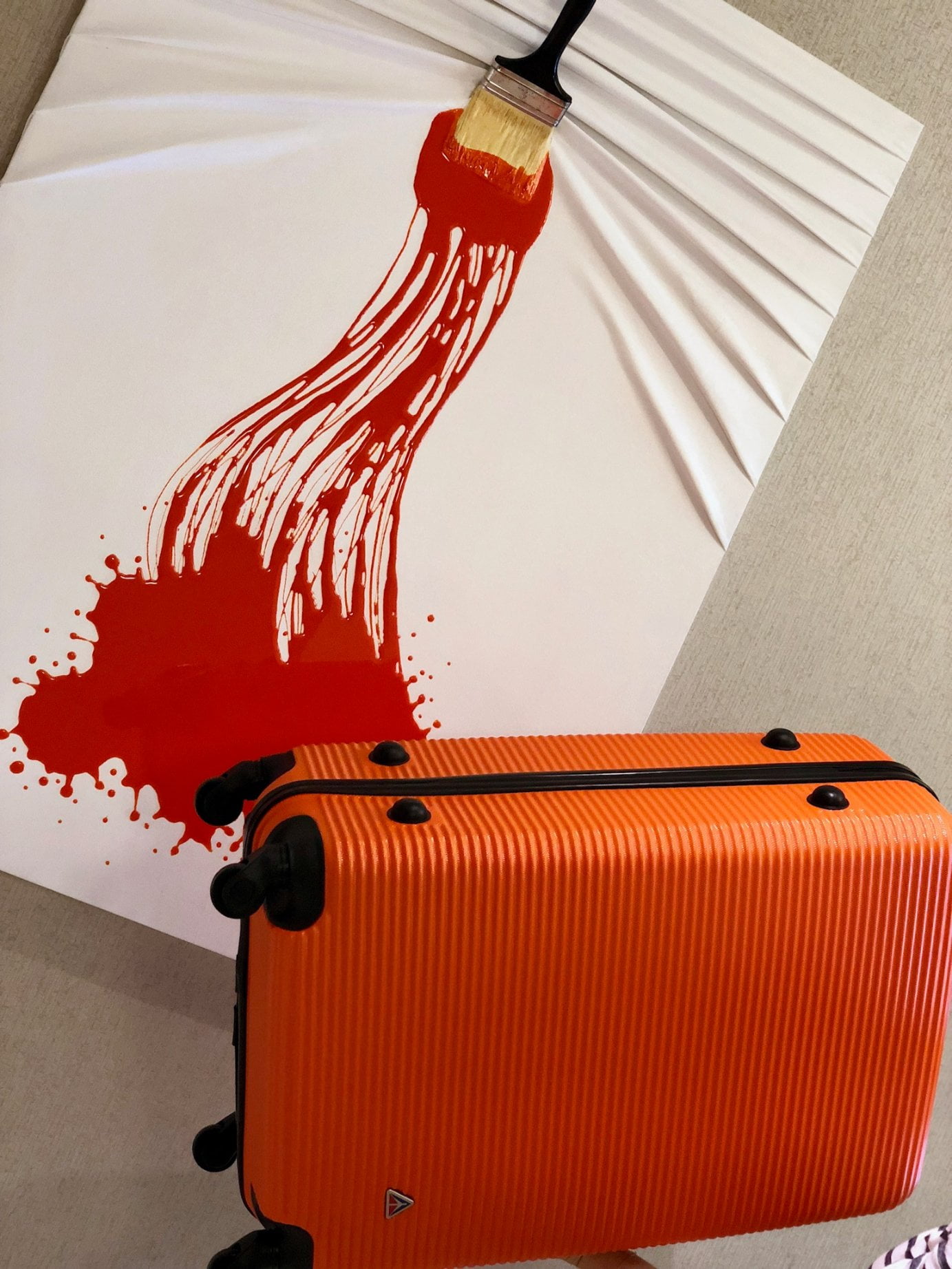 InUSA Royal lightweight hardside spinner 24 inch Orange