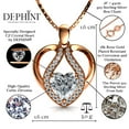 thumbnail image 2 of Rose Cute Necklace - 18ct Gold Plated 925 Sterling Silver Dephini, 2 of 7