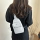thumbnail image 1 of Textured Chest Bag Made Of Waterproof Nylon Fabric Solid Color Lightweight Casual Versatile Sports Small Backpack, 1 of 5