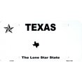 thumbnail image 1 of Texas State Background Blank Metal License Plate, 1 of 1