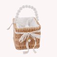 thumbnail image 4 of Bolso de mimbre tejido a mano para mujer bandolera pequeña de Likrtyny viaje para playa, 4 of 4