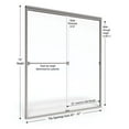 thumbnail image 6 of Basco CLCH05A4770XPSV Classic 70" High X 47" Wide Bypass Semi Frameless Shower Door -, 6 of 7