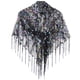thumbnail image 1 of Chal mujer Yuyangstore flecos lentejuelas capa noche bufanda nupcial Negro, 1 of 7