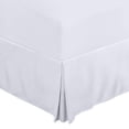 thumbnail image 1 of Falda de cama Utopia Bedding California King de microfibra blanca, 1 of 7