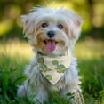 thumbnail image 2 of Dog Bandana 1 Pack,Mint Dinosaurs with Cacti Cute Bandanas for Dogs,Cat Bandana,Small/ Large Dog Bandana 2 Size,Dog Bandanas, 2 of 6