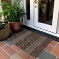 thumbnail image 6 of Addison Rugs Chantille Indoor/Outdoor Transitional Boho Chocolate Washable Rectangle Rug, 1'8" x 2'6", 6 of 6