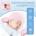 thumbnail image 3 of FOREEMME Baby Beanies for Boys Girls Newborn Baby Hat with Mittens Cute Cotton Hospital Hats for 0-6 Months, 3 of 6