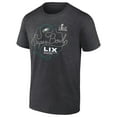 thumbnail image 2 of Men's Fanatics  Heather Charcoal Philadelphia Eagles Super Bowl LIX Big & Tall Local T-Shirt, 2 of 4