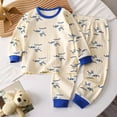 thumbnail image 2 of TTUHYWXI Baby Boy Clothes Pajama for Girls Fall Outfits Contrast Color Sweatshirts and Pants Fall Winter Set 2PC 3 6 12 18 24 Months 2T 3T 4T 5T, 2 of 5